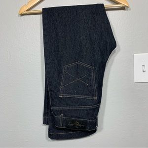 Vintage Y2K Baby Phat Dark Wash Mid Rise Jeans Straight Leg Womens‎ Sz 9